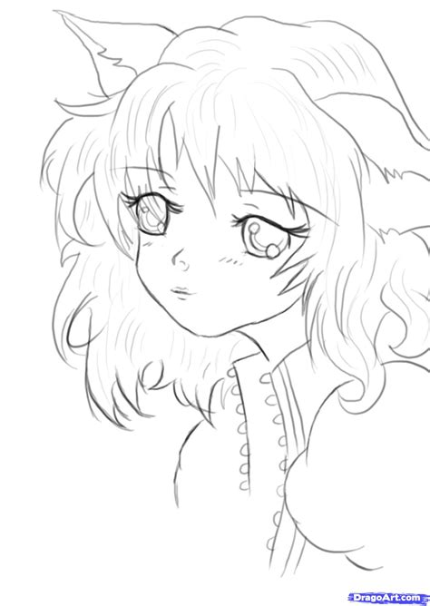 How to draw anime head and face easy step with subtitle. Anime Girl Drawing Easy at GetDrawings | Free download