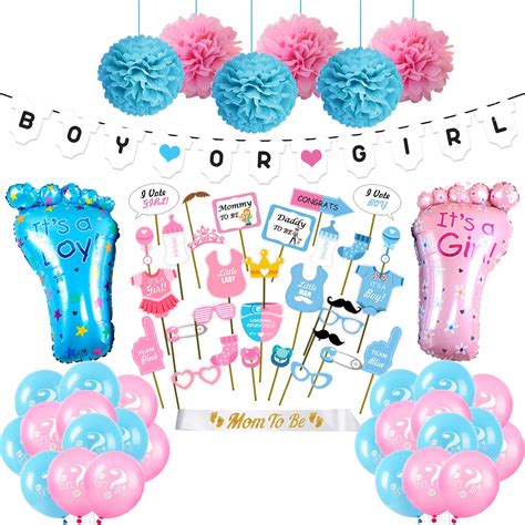 Party Propz Baby Shower Decoration Items Set 99pcs Boy Or Girl Banner