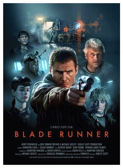 Blade Runner 1982 Fan Poster Blade Runner Movie Posters Sci Fi Films