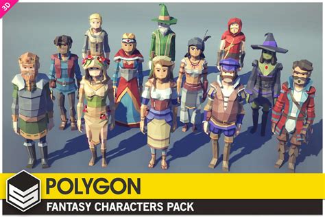 Polygon Fantasy Characters Free Download Unity Asset Collection