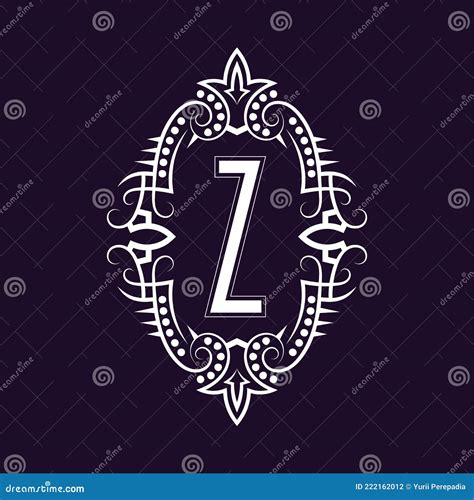 Elegant Monogram Design With Letter Z Business Emblem Glamour Badge