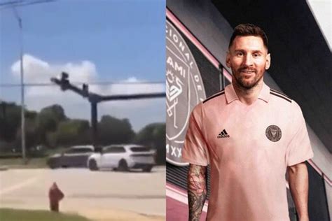 Lionel Messi S Car Jumps Red Light Narrowly Avoids Accident Ahead Of Inter Miami Debut Watch
