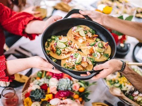Spaghetti with pinot grigio and seafood. How to throw a Casual Mexican Dinner Party - College ...