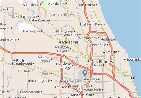 Michelin Arlington Heights Map Viamichelin
