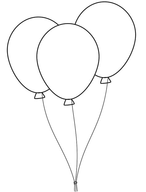 Desenhos De Balões Para Colorir Pintar E Imprimir Colorironlinecom