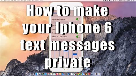 Check spelling or type a new query. How to make your Iphone 6 text messages private - YouTube