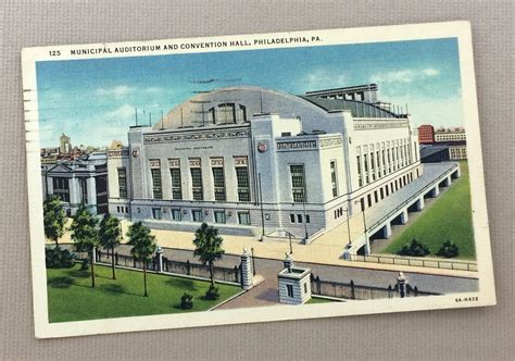 Philadelphia Municipal Auditorium Vintage Postcard