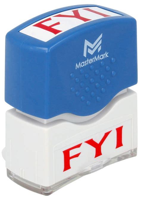 Fyi Stamp Mastermark Premium Pre Inked Office Stamp