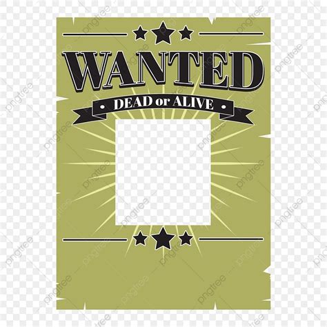 Western Wanted Poster Vector Png Images Wanted Poster Frame Wanted