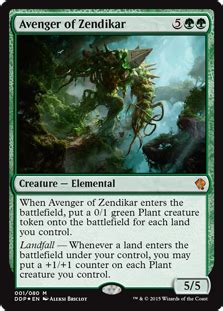 Here you go, all the information about landfall you'll ever want to know! Avenger of Zendikar - Creature - Cards - MTG Salvation