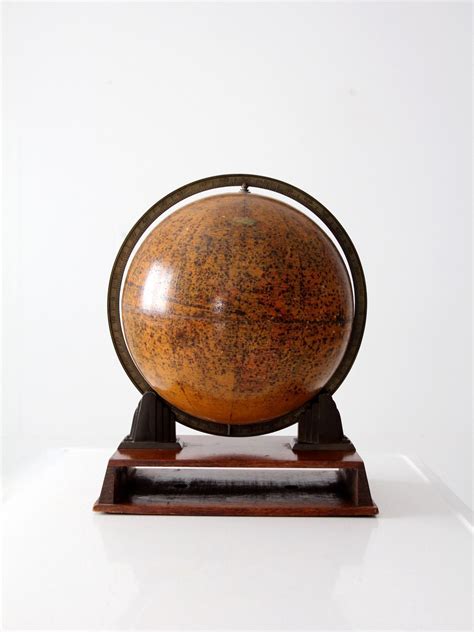 Rand Mcnally Terrestrial Art Globe 12 Inch Circa 1940s Globe Art