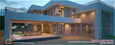 New Modern Villa Exterior Kerala Home Design And Floor