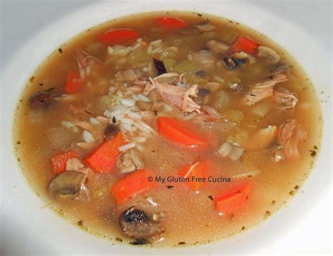 turkey mushroom soup my gluten free cucina