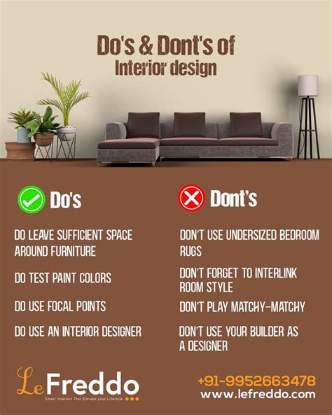 Dos And Donts Of Interior Designing