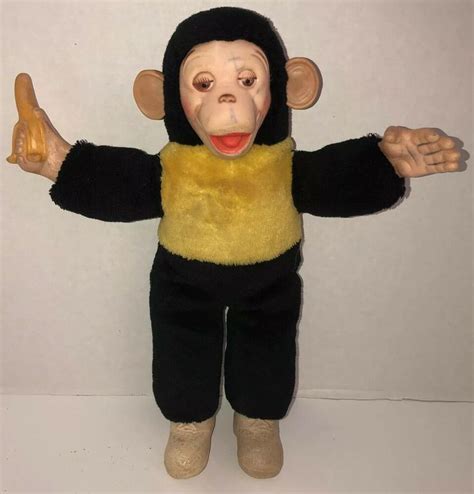 Vintage 15 Mr Bim Monkey Zippy Zim Mcm Stuffed Plush Monkey Banana