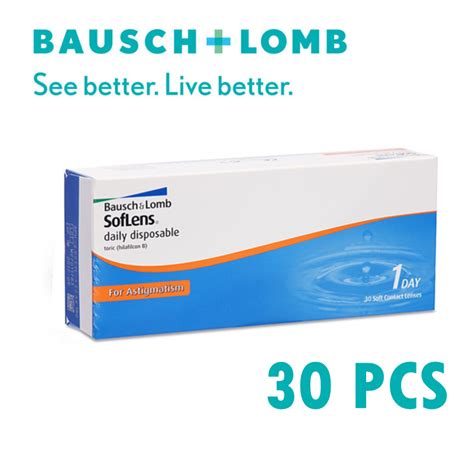 Bausch Lomb Soflens Toric Daily Disposable Contact Lenses Pcs