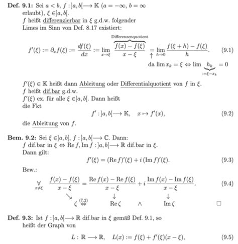 9 Differentialrechnung Karteikarten Quizlet