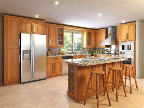 Honey Oak Kitchen Cabinets Decorating Ideas
