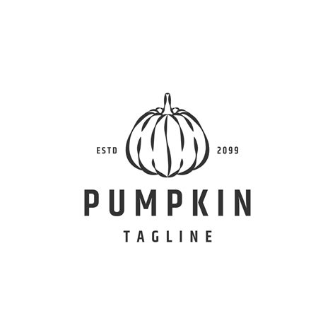 Pumpkin Logo Concept Flat Icon Design Template 6723576 Vector Art At