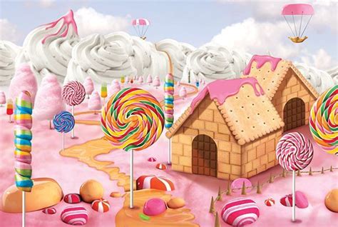 Candy Landscape On Behance Candy House Candy Art Candyland