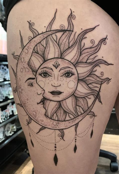50 Meaningful And Beautiful Sun And Moon Tattoos Kickass Things In