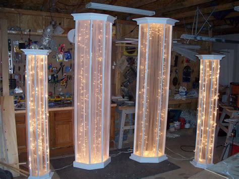 Image Result For How To Make Diy Lighted Wedding Columns Wedding