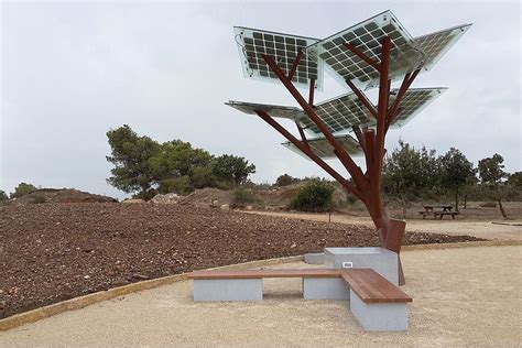Solar Powered Trees Are Planted In Israel To Charge Phones Cool Water