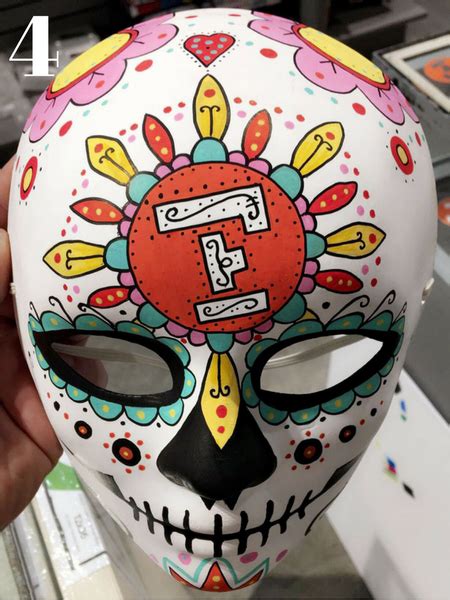 Diy Painted Sugar Skull Mask Flax Art And Design