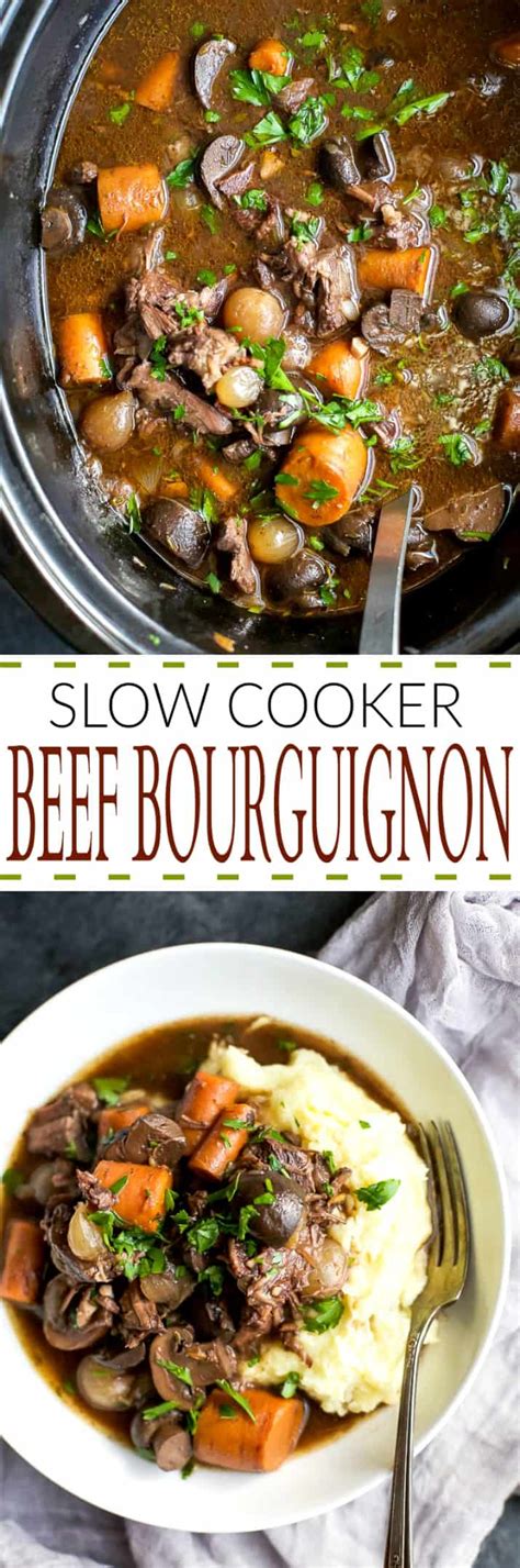 Maybe you would like to learn more about one of these? Easy Beef Bourguignon Recipe | Slow Cooker Comfort Food