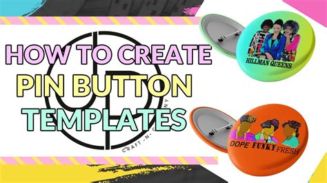 How To Create Pin Button Templates Photoshop Pin Button Design Youtube