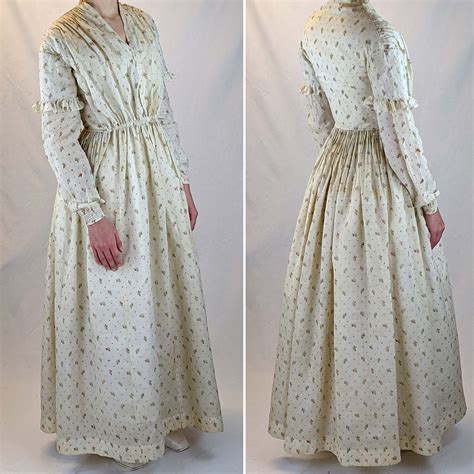 Black Snail Patterns Victorian Morning Dress 1840 Pre Order New La
