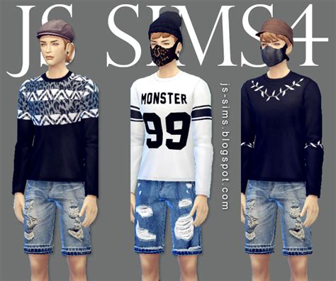 Js Sims 4 Mens Wear Collection