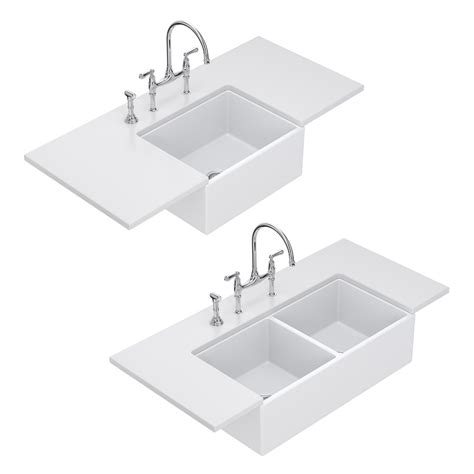 26 breathtaking farmhouse sink ideas to make your kitchen shine. Ceramic farmhouse sinks 3d model