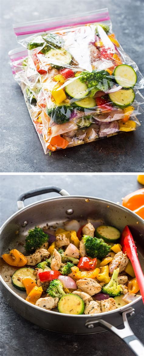 Raw chicken can last indefinitely in the freezer, if stored properly, but the usda suggests using it within a year if the chicken is whole, and within nine months if the chicken has been cut into parts. Chicken and Veggie Freezer Packs | Gimme Delicious