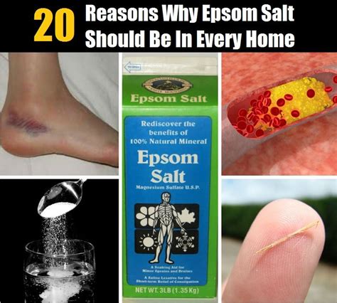 20 Epsom Salt Uses That Go Way Beyond A Relaxing Bath Natural Health Health Natural Remedies