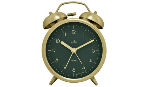 Buy Acctim Aksel Double Bell Alarm Clock Brass Clocks Argos