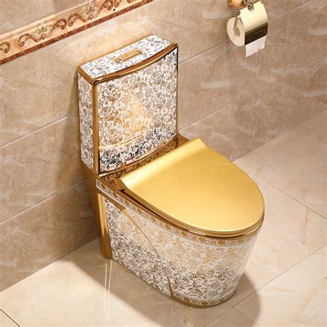 Golden Toilet Uae Dubai Plated Golden Color Gold Toilet Bowl Wc Gd 1010