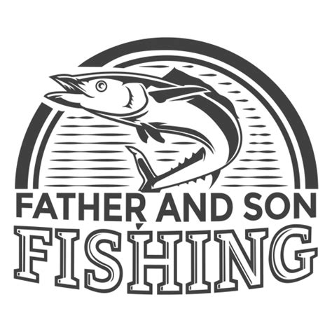 Father Son Fishing Svg