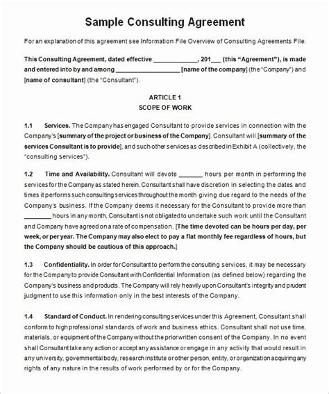 The services are usually on a scheduled basis, especially for commercial clients, with the client paying a recurring weekly or monthly amount. Contract for Consulting Services Template Beautiful 10 ...