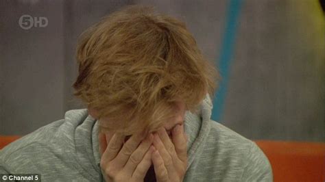 big brother contestants cry as they re forced to eat letters from loved ones daily mail online