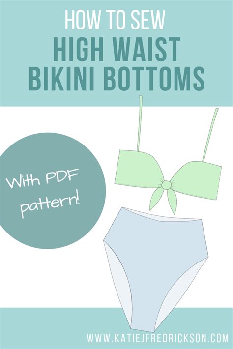 Learn How To Make Diy High Waisted Bikini Bottoms A Pdf Sewing Pattern