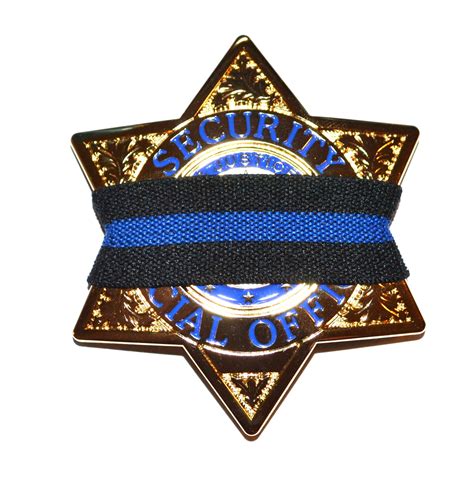 Thin Blue Line Badge Mourning Band Midwest Public Safety Outfitters Llc