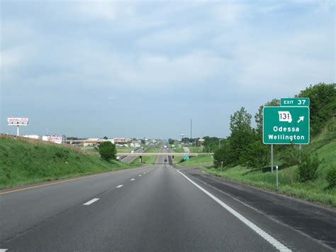 Missouri Interstate 70 Westbound Cross Country Roads