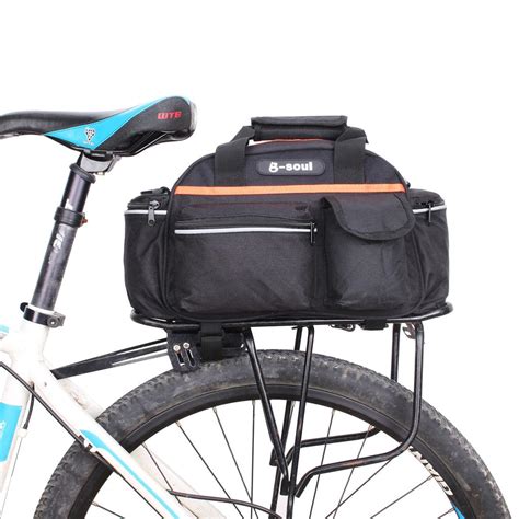 Cycling Bicycle Rear Seat Storage Trunk Bag Bike Pannier Rack Waterproof Handbag Sporting Goods
