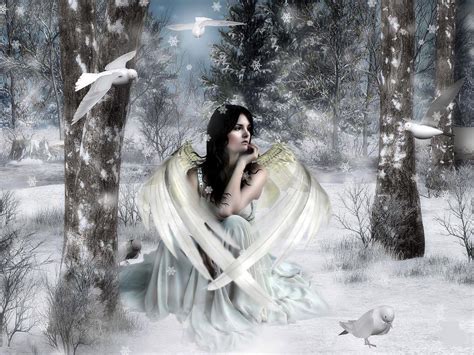 Winter Fairy Wallpapers Top Free Winter Fairy Backgrounds
