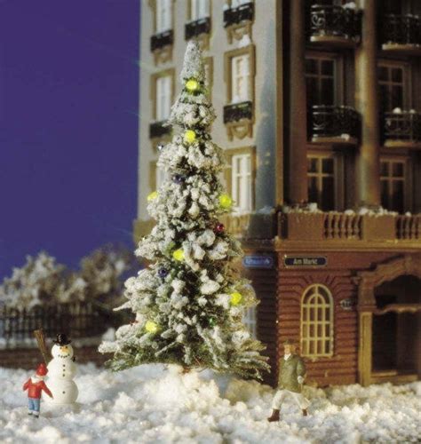 Busch 5409 Snow Covered Xmas Tree And Led Lights Ho Oo Gauge £16 17 A Great Range Of From