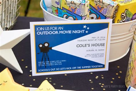 Diy Outdoor Movie Night Amys Party Ideas
