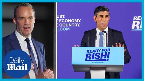 Dominic Raab Backs Rishi Sunak For Pm In Tory Leadership Race Youtube