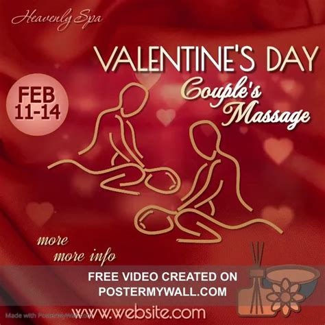 Valentines Day Couples Massage Postermywall
