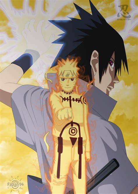 Collab Naruto Rikudou And Sasuke By Fabiansm On Deviantart